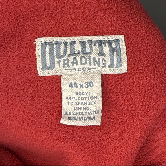 Duluth Trading Co Blue Fleece Lined 44x30 Denim Jeans - Picture 4 of 5